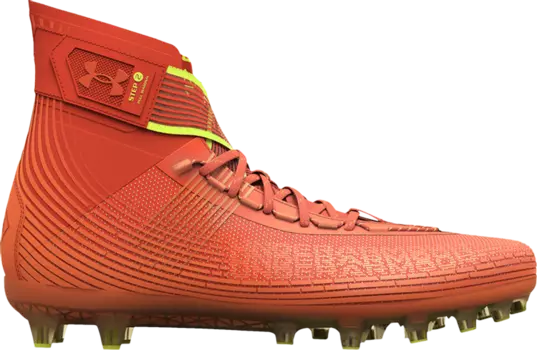 Бутсы Under Armour Highlight MC Team Orange, оранжевый