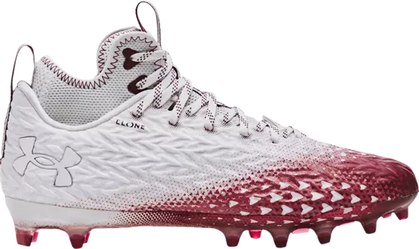Бутсы Under Armour Spotlight Clone 3.0 MC White Cardinal, белый