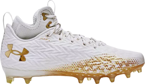 Бутсы Under Armour Spotlight Clone 3.0 MC White Metallic Gold, белый