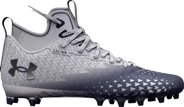 Бутсы Under Armour Spotlight Clone 3.0 MC White Midnight Navy, белый