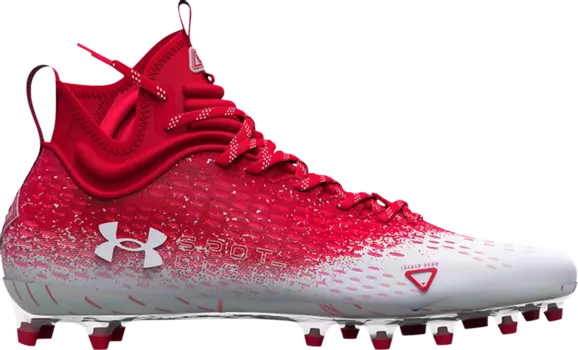 Бутсы Under Armour Spotlight Lux MC 2.0 Red White, красный