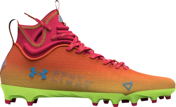 Бутсы Under Armour Spotlight Lux MC LE Gradient, оранжевый