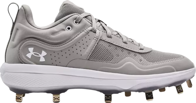 Бутсы Under Armour Wmns Glyde MT Grey White, серый