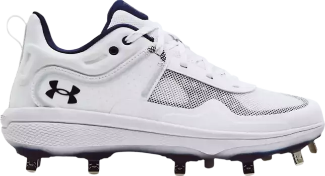 Бутсы Under Armour Wmns Glyde MT White Midnight Navy, белый