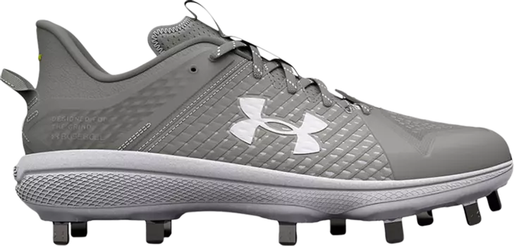 Бутсы Under Armour Yard Low MT Grey White, серый