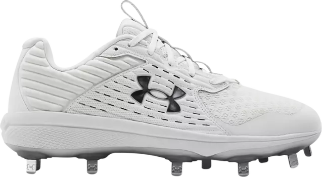 Бутсы Under Armour Yard MT White Metallic Silver, белый