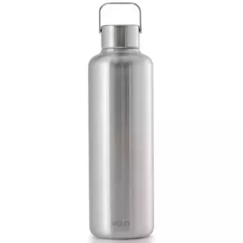 Бутылка для питья equa «Timeless Off Steel», легкая бутылка для питья из нержавеющей стали, с ручкой для переноски, цвет silberfarben