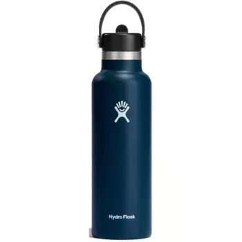 Бутылка для питья Hydro Flask «STANDARD FLEX STRAW CAP», (1 шт.), двойная изоляция TempShield, темно-синий