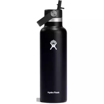 Бутылка для питья Hydro Flask «STANDARD FLEX STRAW CAP», (1 шт.), двойная изоляция TempShield, черный