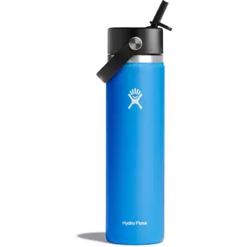 Бутылка для питья Hydro Flask «Wide Flex Straw Cap», изоляция TempShield предотвращает образование конденсата, цвет Cascade