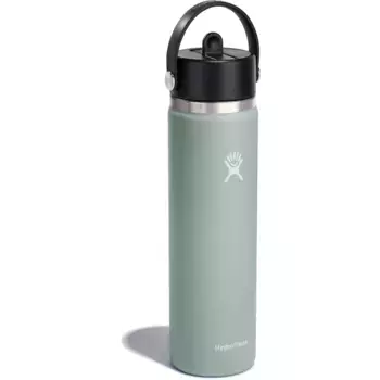 Бутылка для питья Hydro Flask «Wide Flex Straw Cap», изоляция TempShield предотвращает образование конденсата, цвет Agave