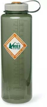 Бутылка для воды Rei Co-op Nalgene Sustain Graphic с широким горлышком, зеленый