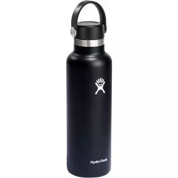 Бутылка для воды со стандартным горлышком на 21 унцию Hydro Flask, черный