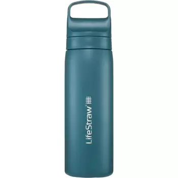 Бутылка-фильтр из нержавеющей стали LifeStraw Go Series 530 мл, сине-зеленый