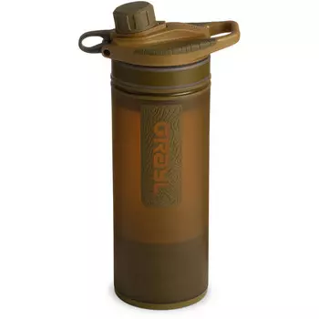 Бутылка с фильтром для воды Geopress Purifier Grayl, коричневый