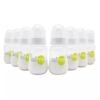 Бутылочки для кормления 8 шт. по 118 мл Avima Anti Colic, прозрачный
