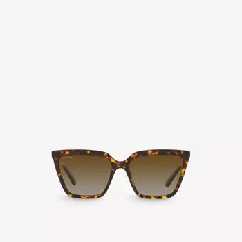 BV8255B солнцезащитные очки «кошачий глаз» из ацетата, украшенные кристаллами Bvlgari, коричневый