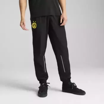 BVB ftblARCHIVE Брюки Puma мужские длинные брюки, чёрный