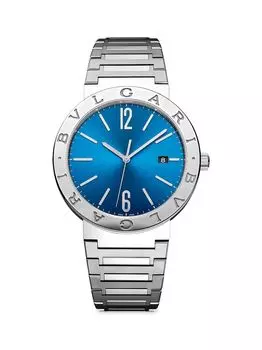 BVLGARI Часы BVLGARI из нержавеющей стали с браслетом BVLGARI