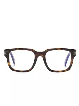 Bvlgari очки B.Zero1 в квадратной оправе, коричневый