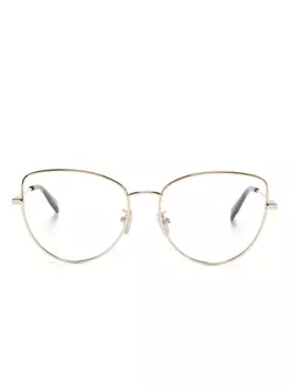 Bvlgari очки BV50011U в D-образной оправе, золотистый