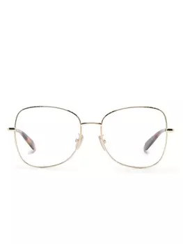 Bvlgari очки Serpenti в массивной оправе, золотистый