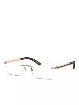 Bvlgari очки в безободковой оправе, золотой