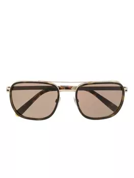 Bvlgari солнцезащитные очки-пилоты, коричневый
