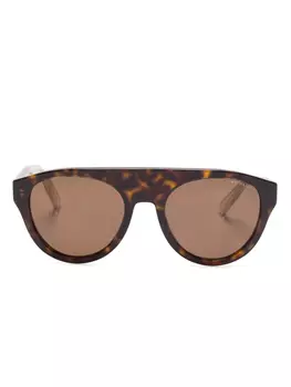 Bvlgari солнцезащитные очки Tubogas, коричневый