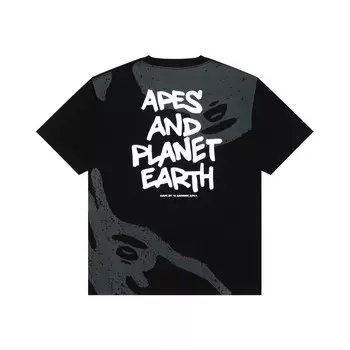 BY *A BATHING APE Хлопковая футболка с принтом логотипа Aape, желтый