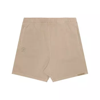 BY *A BATHING APE Хлопковые спортивные шорты с вышитым логотипом Aape, коричневый