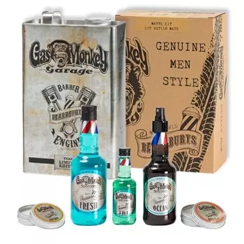 By Carobels Beardburys Набор для бороды и волос ограниченной серии Beardburys & Gas Monkey с эксклюзивной баночкой для матовой прически Gas Monkey & Beardburys