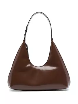 BY FAR Amber leather shoulder bag, коричневый