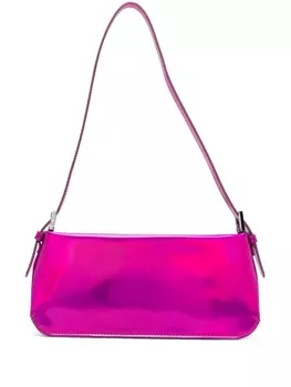 BY FAR лакированная сумка на плечо Dulce, розовый