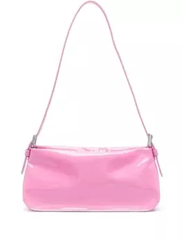 BY FAR лакированная сумка на плечо Dulce, розовый