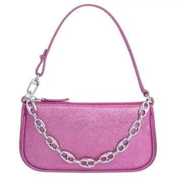 By Far Мини-сумка Rachel из коровьей кожи, женская, цвет фуксия