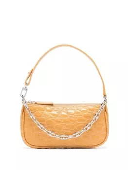 BY FAR мини-сумка Rachel с тиснением, нейтральный цвет