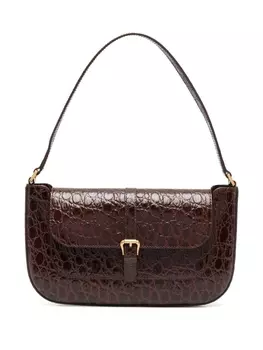 BY FAR сумка на плечо Miranda с тиснением, коричневый