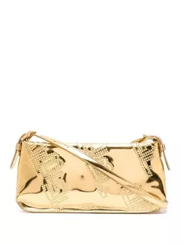 BY FAR сумка на плечо Rachel с заклепками, золотистый