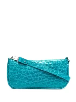 BY FAR сумка на плечо с тиснением под крокодила, синий