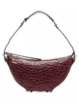 BY FAR сумка на плечо с тиснением под кожу крокодила, красный