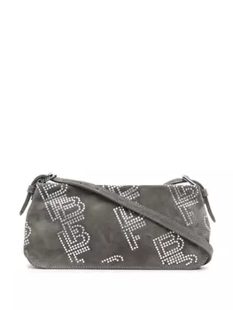 BY FAR сумка-тоут Rachel с логотипом, серый
