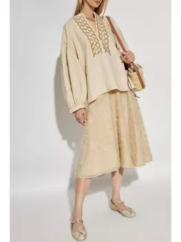 By Malene Birger блузка Камдус, нейтральный цвет