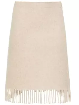 By Malene Birger мини-юбка Solir А-силуэта, нейтральный цвет