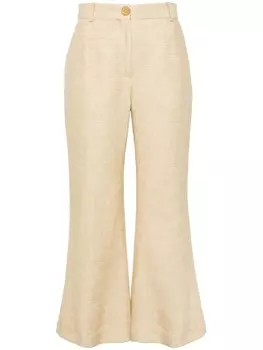By Malene Birger расклешенные брюки Caras, нейтральный цвет