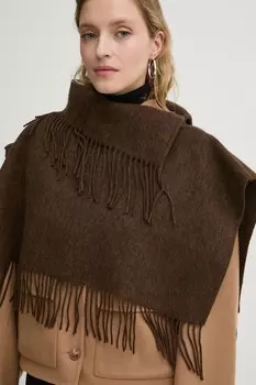 By Malene Birger Шерстяной шарф TURTLA, коричневый