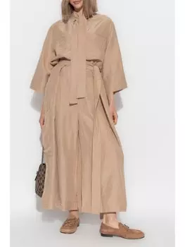 By Malene Birger широкие брюки Darlene, нейтральный цвет