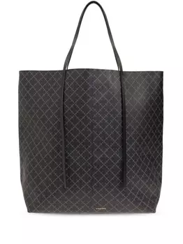 By Malene Birger сумка-шоппер с принтом Abrille, черный