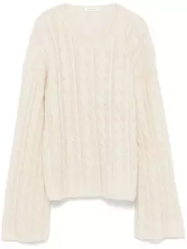 By Malene Birger свитер Cierra фактурной вязки, нейтральный цвет