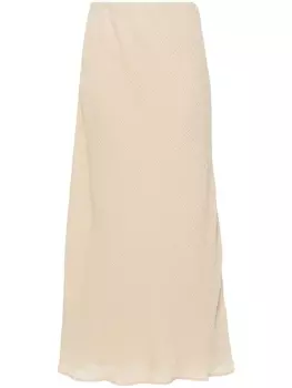 By Malene Birger юбка макси Biancos из сирсакера, нейтральный цвет